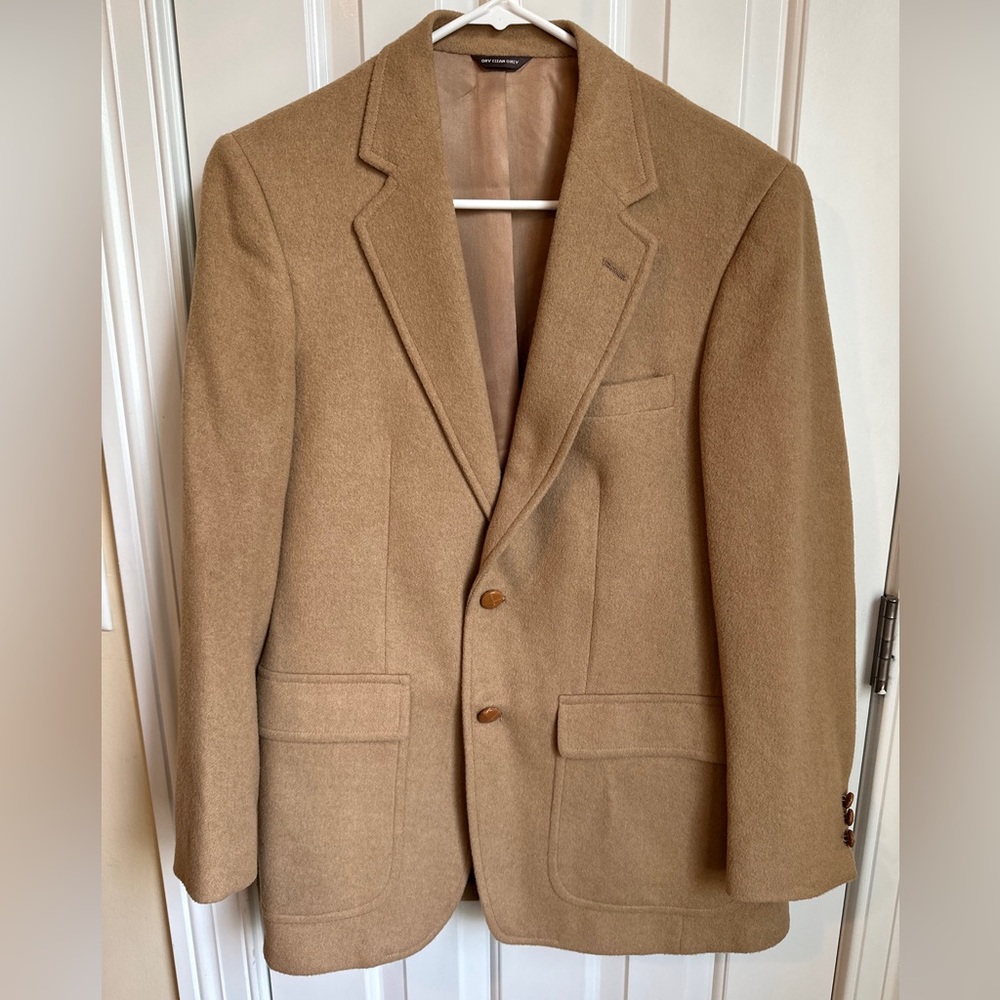 Vintage Wool Blazer Tan/Beige